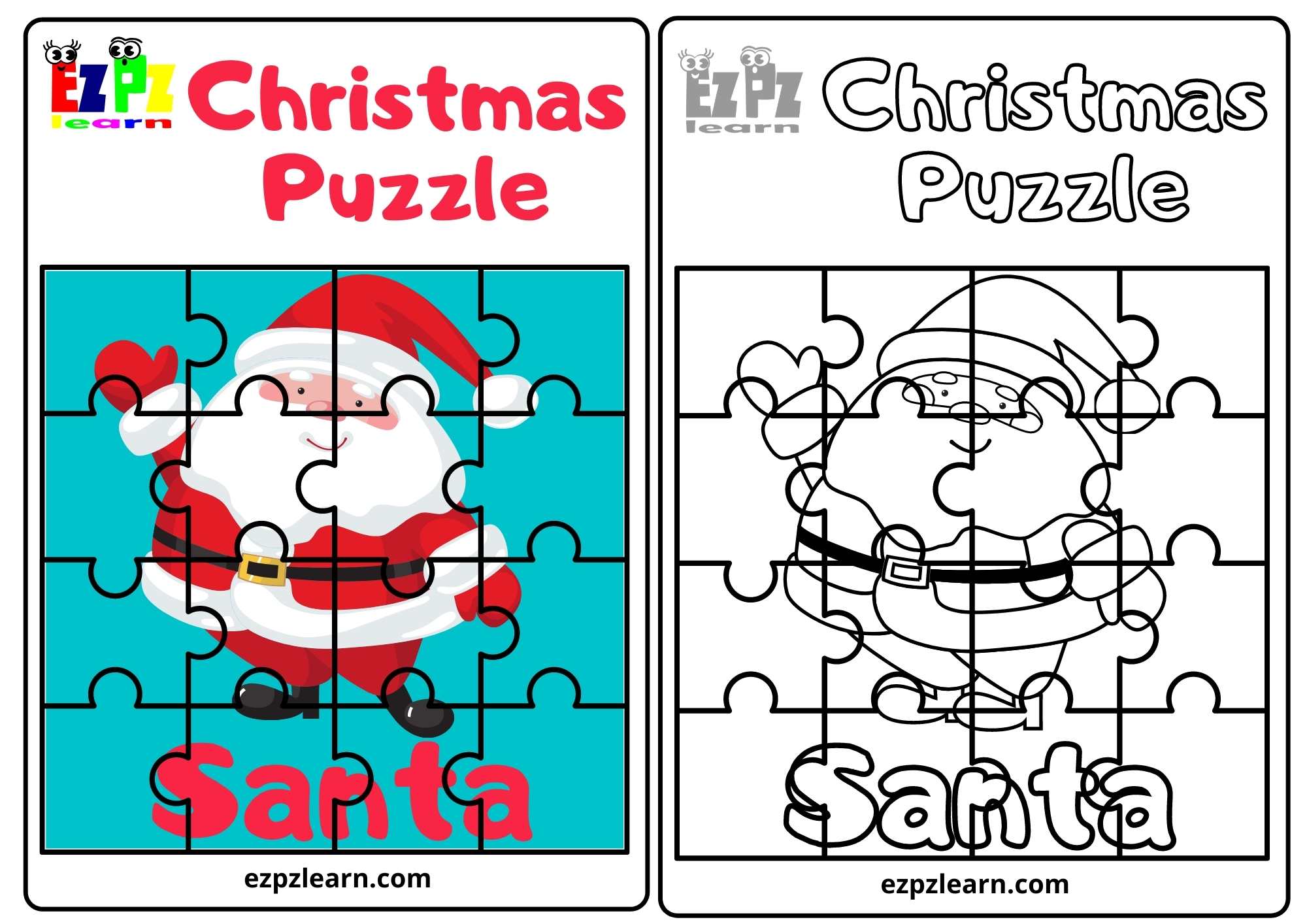 Santa Christmas Puzzle Hard